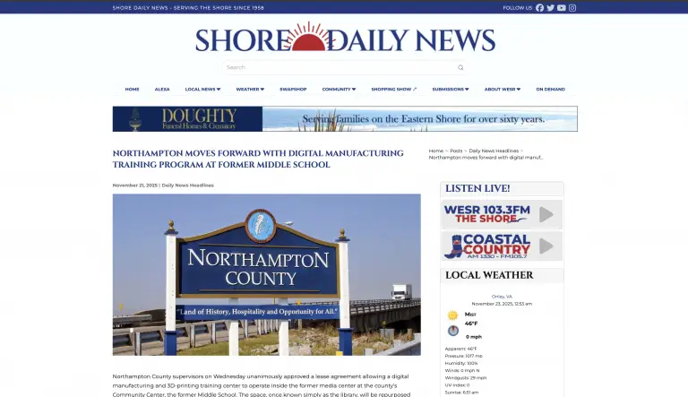 Northampton moves forward with digital manufacturing training program at former Middle School